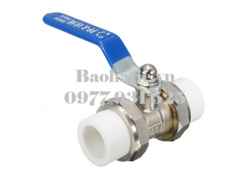 Van bi inox 2 đầu rắc co PPR D110